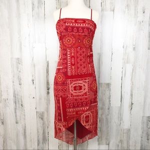 VINTAGE CITY TRIANGLES COCKTAIL DRESS